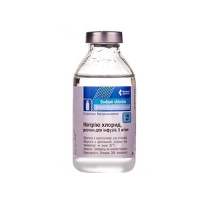 Натрію хлорид розчин для інфузій 0,9% по 100 мл у пляшці - Новофарм