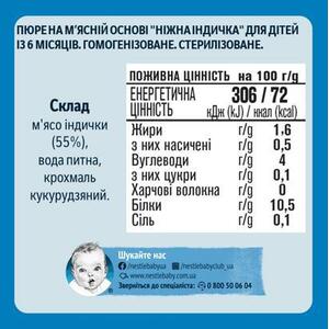 Пюре Gerber Ніжна індичка 80 г