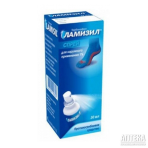 Ламізил спрей 1% по 30 мл у флаконі