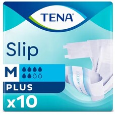 Подгузники TENA для взрослых Slip Plus Medium 73-122 см №10
