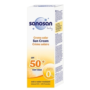 Крем Sanosan Baby детский солнцезащитный SPF 50 75мл