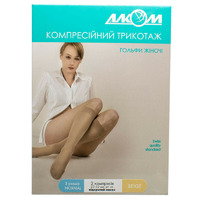 Н03 ЛТ 5082 Гольфы жен.компр.с откр. мыском бежевые 2компр р.3