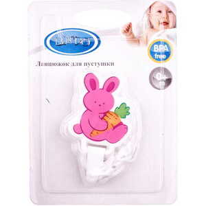 Ланцюжок Lindo для пустушки на кліпсі Зайченя