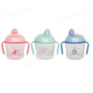 Поїльник-непроливайка Lindo з ручками 150 мл