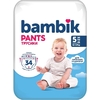 Bambik подгузники-трусики детские 5 (12-17кг) 34шт