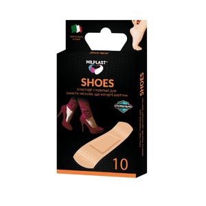 Лейкопластырь Milplast SHOES от мозолей которые натерла обувь №10