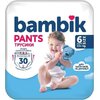Bambik подгузники-трусики детские 6 (15+кг) 30шт
