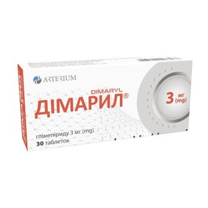 Димарил табл. 3мг №30