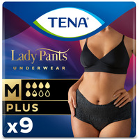 Урологические трусы TENA Lady Pants Plus для женщин (black) M №9
