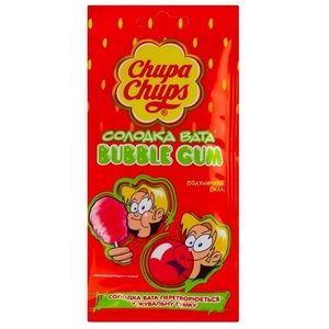 Жевательная резинка Chupa Chups Fairy Floss Клубника сладкая вата 11г