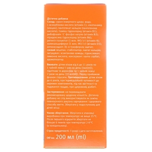 Мультивітамол Др. Тайсс Формула L сироп по 200 мл у флаконі 1 шт.