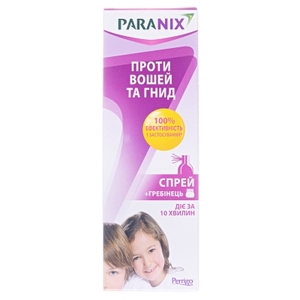 Параникс спрей противопедикулезный от вшей и гнид 100мл фл.