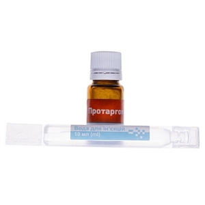 Протаргол порошок 0.2 г у флаконі з розчинником 1 шт.
