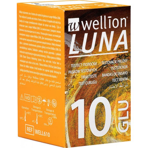 Тест-смужки Wellion Luna для глюкометра №10 (Well610)