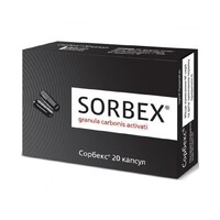 Сорбекс капсулы по 0.25 г 20 шт. (10х2)