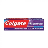 Зубна паста Colgate Максимальний захист від каріесу + Нейтралізатор цукрових кислот 75 мл