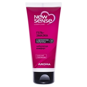 Гель-смазка New Sense клубничная 100 мл