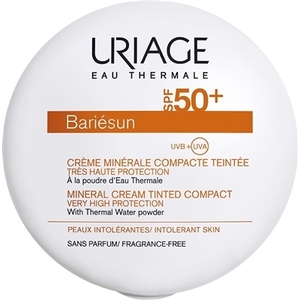 Крем-пудра Uriage Барьесан Солнцезащитная минеральная SPF50+ тон светлый 10 г