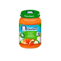 Рагу Gerber овочеве зі спагетті та сиром моцарелла в томатному соусі 190г
