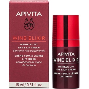 Крем-лифтинг Apivita WINE ELIXIR от морщин вокруг глаз и губ 15 мл