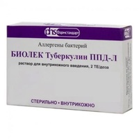 Биолек Туберкулин ППД-Л раствор 2ТЕ/доза в ампулах по 0.6 мл 1 шт.
