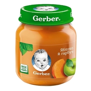 Пюре Gerber Яблоко и тыква 130 г