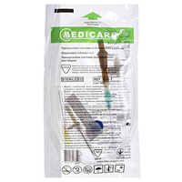 Пристрій для вливання крові, кровозамінників та інфузійних розчинів MEDICARE Luer slip