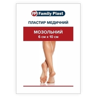 Лейкопластырь FP Family Plast мед. мозольный 6см*10см №1