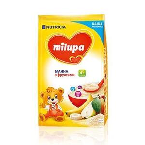 Каша Milupa манная с фруктами для детей от 6-ти мес 210г