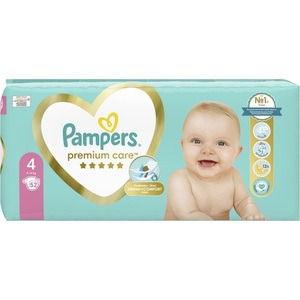 Підгузки Pampers Premium Care р. 4, 9-14 кг №52