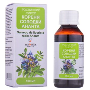 Солодки корінь сироп Ананта пляш. 100 мл
