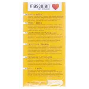 Презервативы Masculan Ribbed+Dotted №10