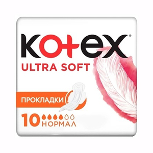 Прокладки Kotex ультра софт нормал с крылышками №10