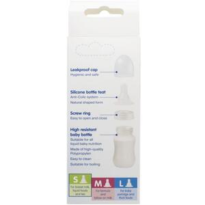 Пляшечка Baby-nova Однокольорова пластмасова 130мл блакитна