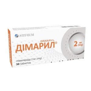 Димарил табл. 2мг №30
