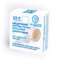 Лейкопластырь полоски Dr.White неткан.2,5см*5м