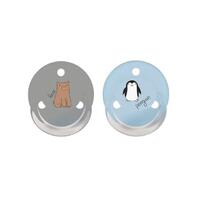 Пустышка Baby-nova 26366-2 сил.круглая с рис./кольцо мальчик