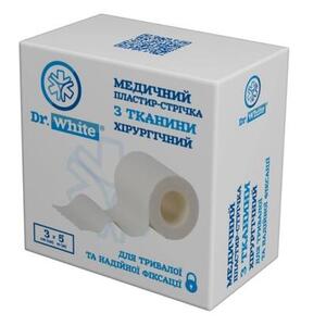 Пластырь Dr.White ткан. мед. хир. 3 см х 5 м