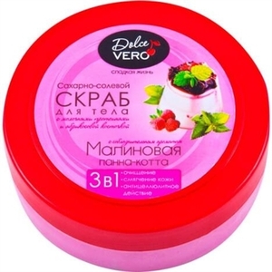 Скраб Dolce Vero для тела Малиновая панна-котта 250г