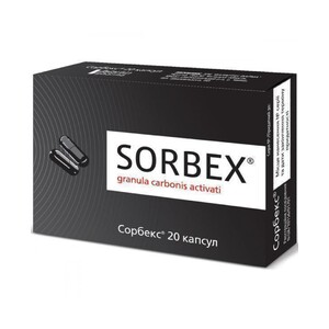 Сорбекс капсулы по 0.25 г 20 шт. (10х2)