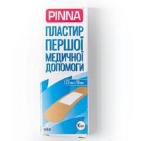 Пластир Pinna першої мед. допомоги 72 мм х 19 мм №10