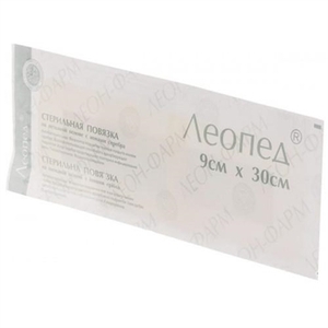 Лейкопластырь ЛЕОПЕД Silver с ионами серебра 9х30см №1 (25шт. в уп)