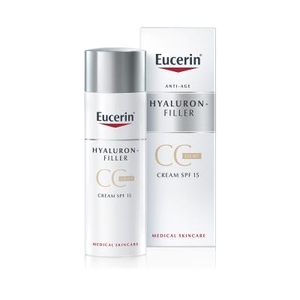 Крем Eucerin 87921 Гиалурон-Филлер CC с моментальной коррекцией кожи лица светлый 50мл
