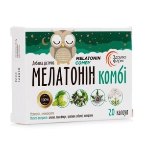 Мелатонин Комби капс.№20  Здравофарм
