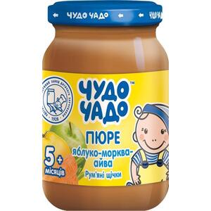 Пюре Чудо-чадо из яблок, моркови и айвы с витамином С 170 г