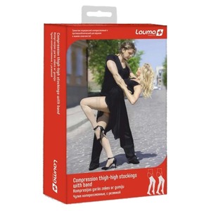 Панчохи LAUMA компр. з резинк. б/миска р.2K чорн. 2 кл. компр. мод. AG 307