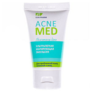 Эльфа Фарм Акне Мед Ультралегкая матирующая эмульсия 40мл