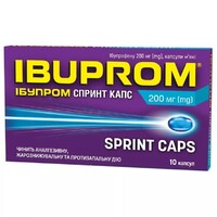 Ібупром спринт капс капсули по 200 мг 10 шт.