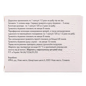 Билобил Интенс 120 мг капсулы по 120 мг 60 шт. (10х6)