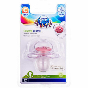 Пустышка Canpol  Newborn baby 22/564 силиконовая круглая 18+ мес